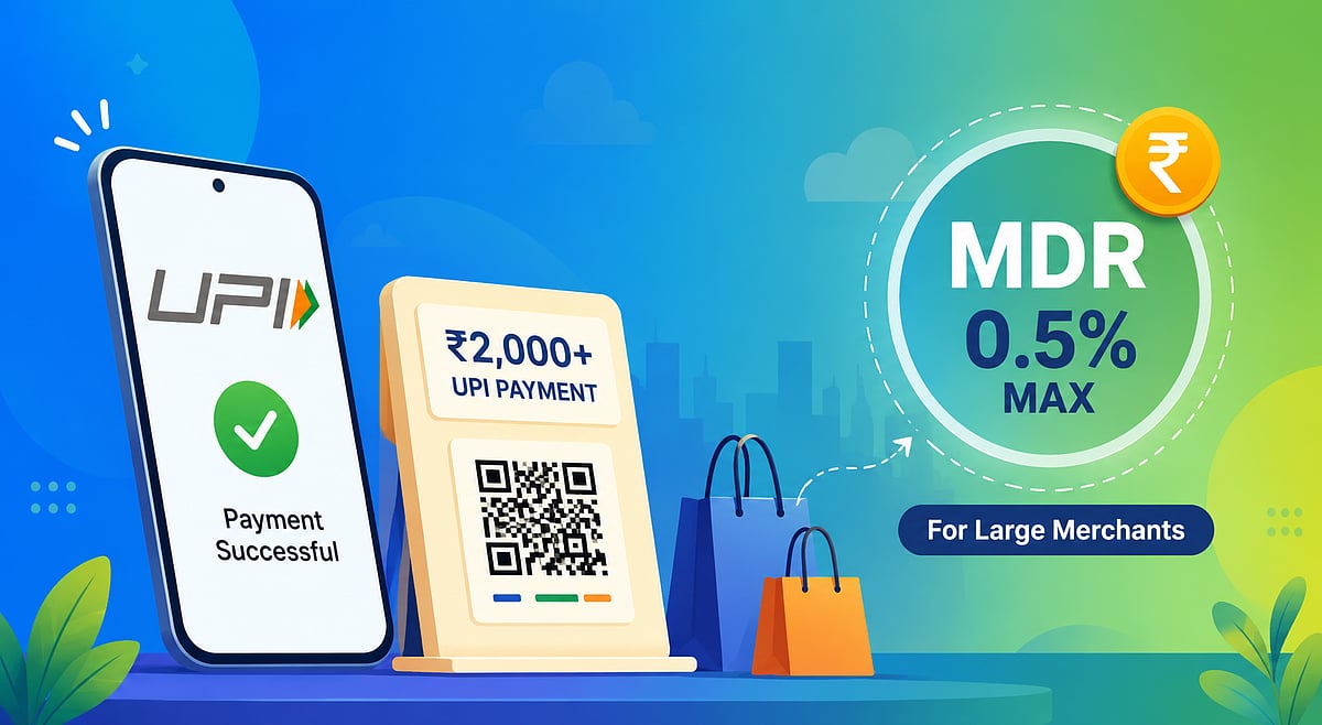 AI Generated : UPI MDR May Return for Large Merchants on Rs 2,000 Payments