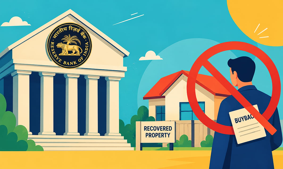 RBI Bars Buyback Of Recovered Properties By Defaulters Today - AI generated