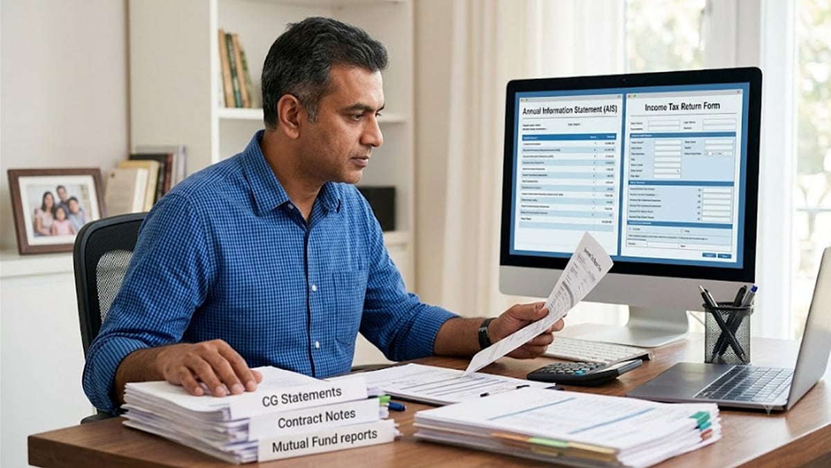 AI Image : Even if the capital gain is relatively small, the transaction should be disclosed in the ITR because the tax department generally receives this information through third-party reporting.