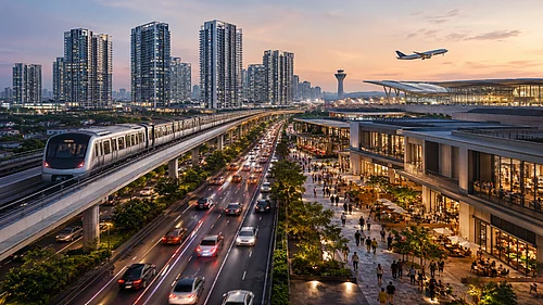 AI Image : NCR corridors that were once viewed as emerging residential destinations are gradually evolving into integrated urban ecosystems where homes, retail, hospitality and commercial activity reinforce one another.