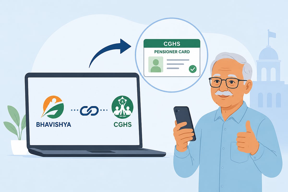 AI generated  : CGHS Pensioner Card Application Gets Easier With Bhavishya Integration