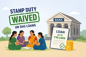AI generated : Assam Waives Stamp Duty On SHG Loans Up To Rs 10 Lakh