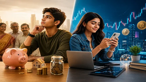AI Image : gen z investing