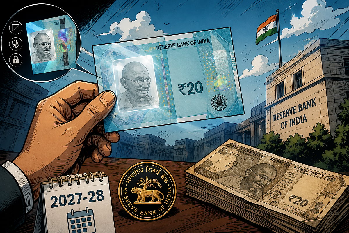 AI generated : New Plastic Currency Notes Targeted For Early 2027-28 Rollout In India