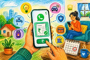 AI generated : WhatsApp Adds Bill Payments In India Across 30 Categories