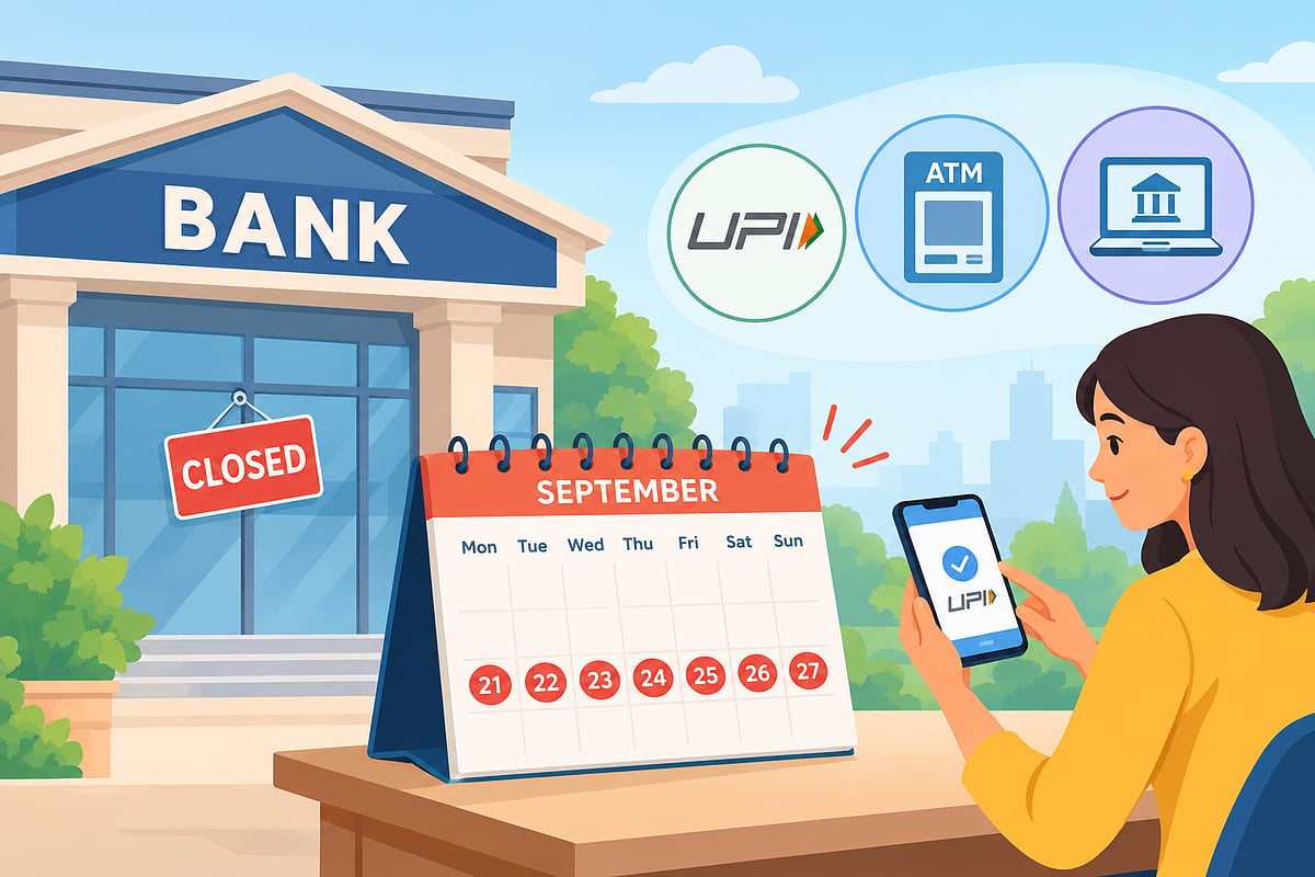 Bank Holidays September 21-27: Check SBI, HDFC, ICICI Branch Closures - AI generated