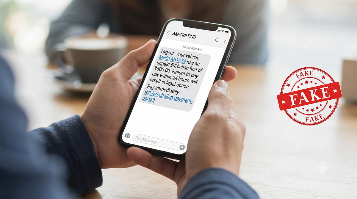 Fake E-Challan SMS Scam - null