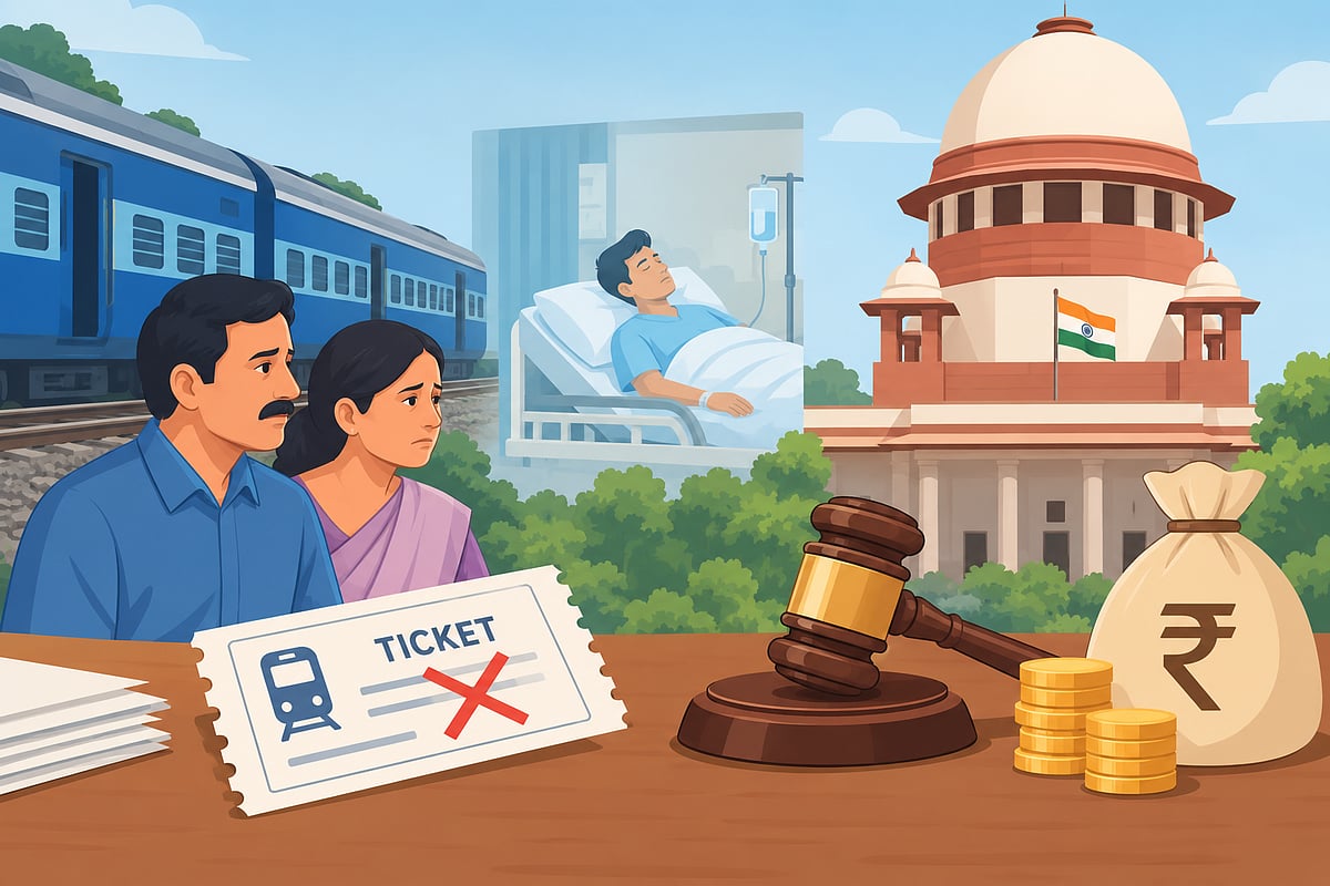 AI generated : Missing Railway Ticket Cannot Deny Compensation