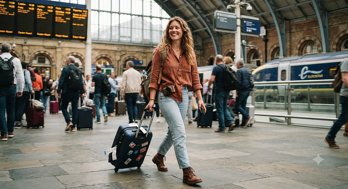 Woman Leaves Jobs To Travel - AI Generated Image