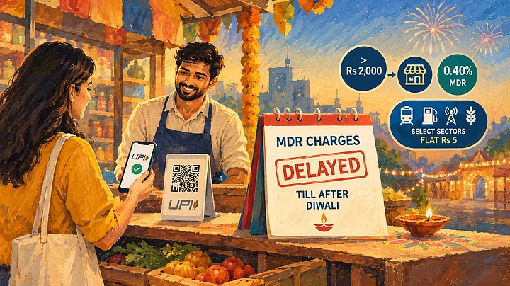 AI Generated : UPI MDR Charges Delayed Until After Diwali