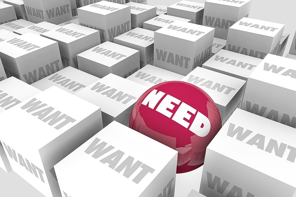 Want Vs Need: Where To Draw The Line : Want Vs Need: Where To Draw The Line
