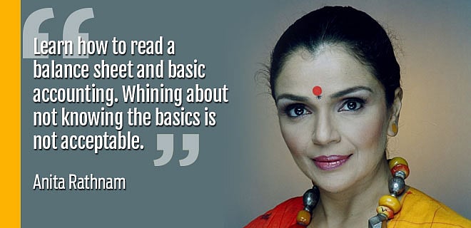 When it comes to money, ignorance is not bliss, says Anita Ratnam