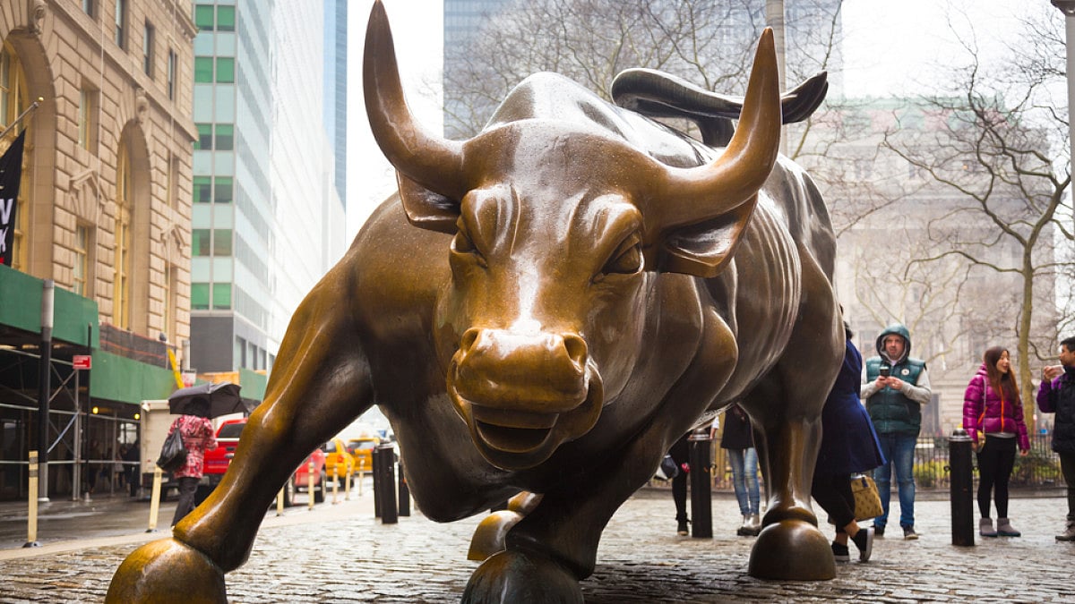 Charging Bull in Lower Manhattan