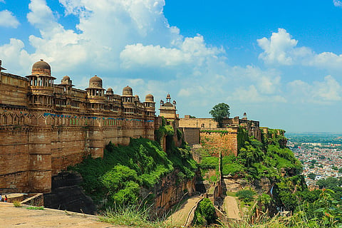 The striking Gwalior Fort