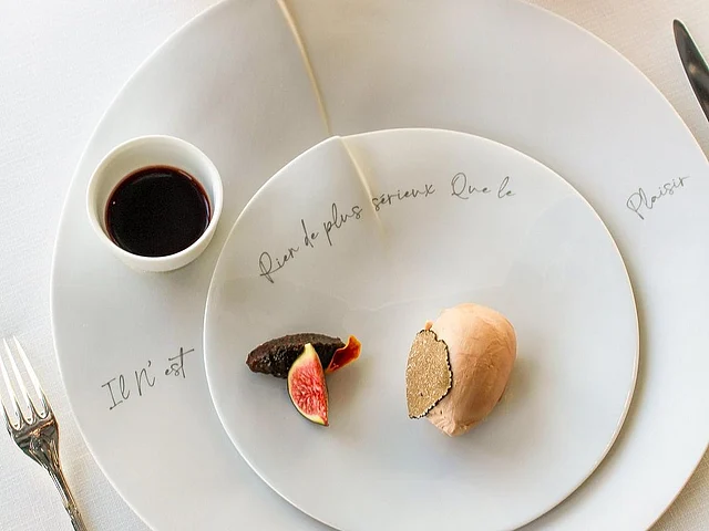 Restaurant's iconic dish 'Three Emperors Foie Gras'