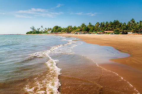 Morjim beach in Goa