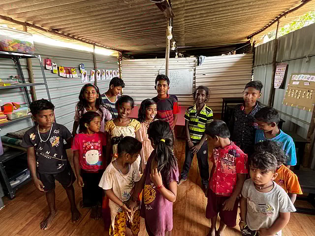 Children from vulnerable communities in Goa who benefit from the work of the OneEarth Foundation