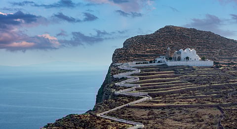 The stunning Church of Panagia in Folegandros