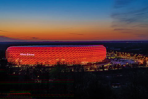 The iconic Allianz Arena in Munich