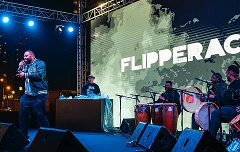 Flipperachi, the Bahraini rapper and producer, at a show