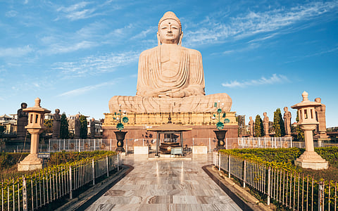 The 80-ft Buddha Statue in Bodhgaya
