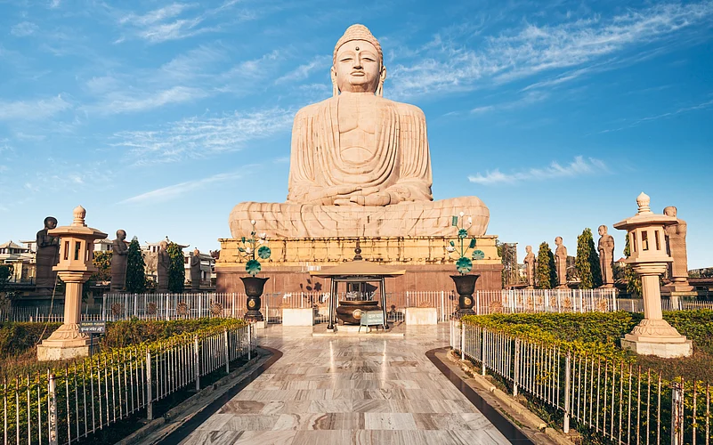 The 80-ft Buddha Statue in Bodhgaya
