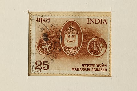 Maharaja Agrasen on Indian Stamp