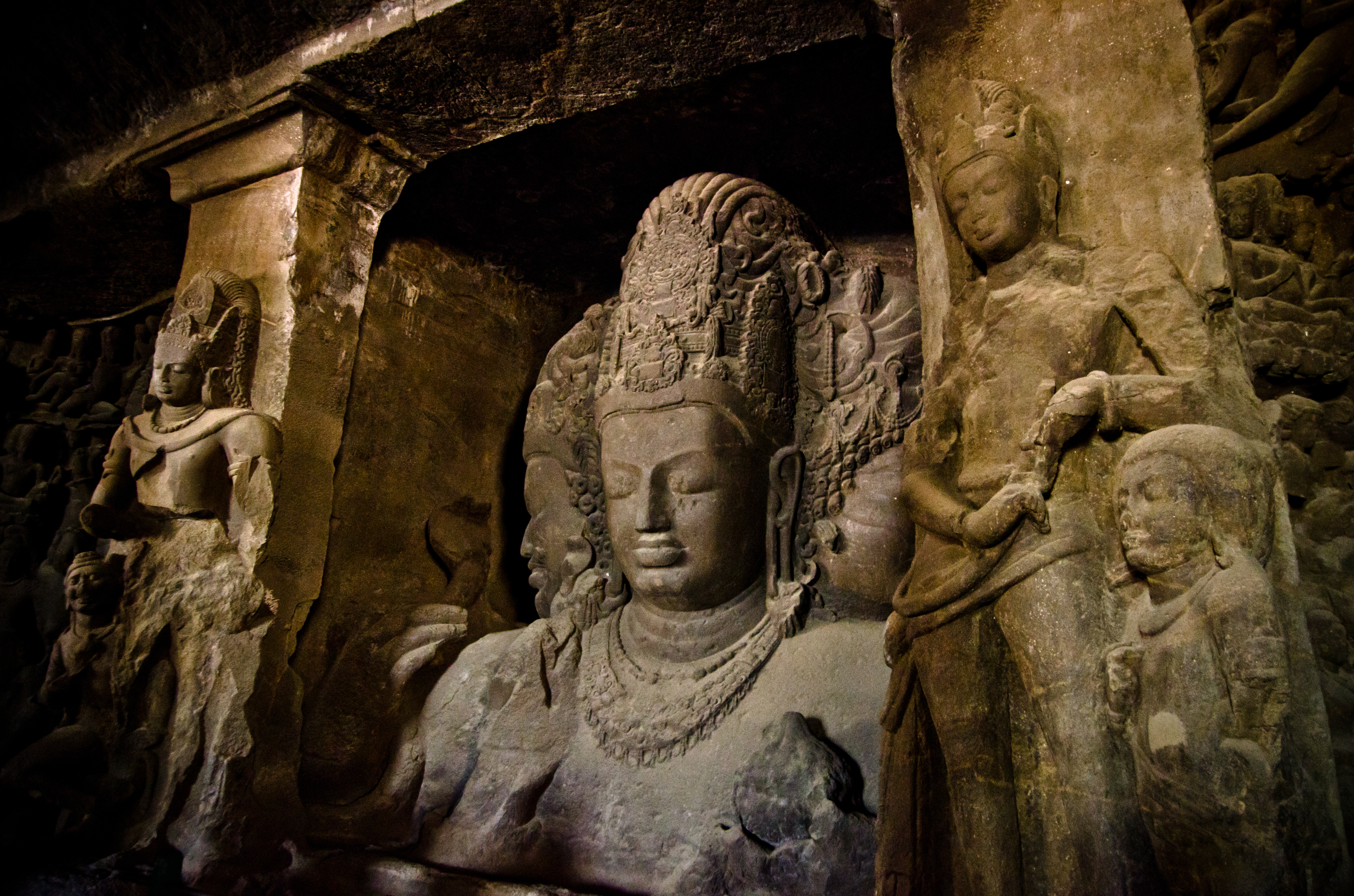 Inside the Elephanta Caves