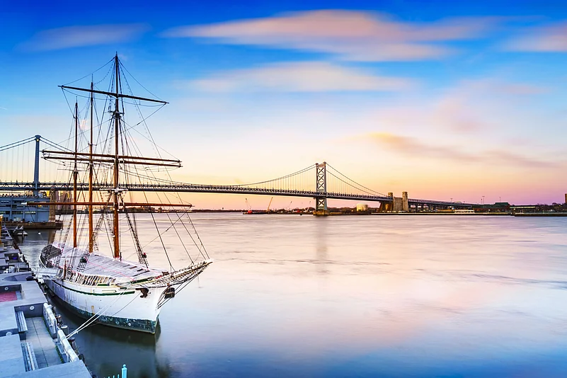 View near Blue Cross