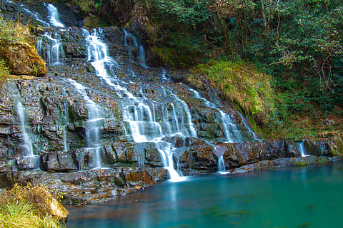 The Elephant Falls are a stunning natural wonder