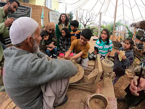 Pottery lessons for local kids at Sagg Eco Village