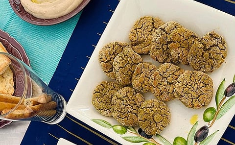 Baked Green Pea Falafels 
