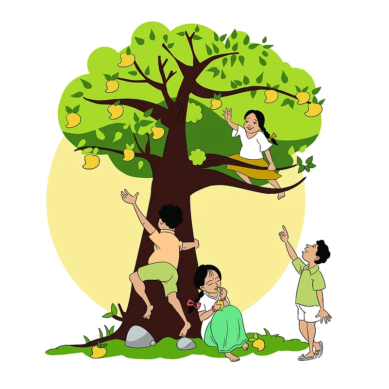 A graphic representation of Murty with her cousins