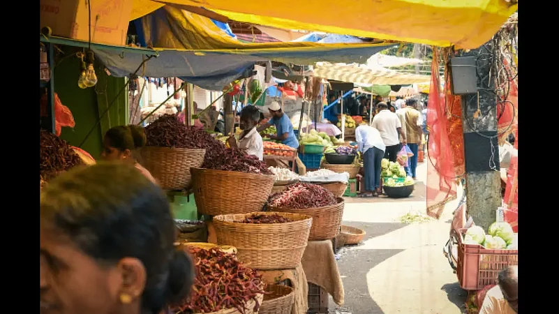 A busy marketplace in Goa.