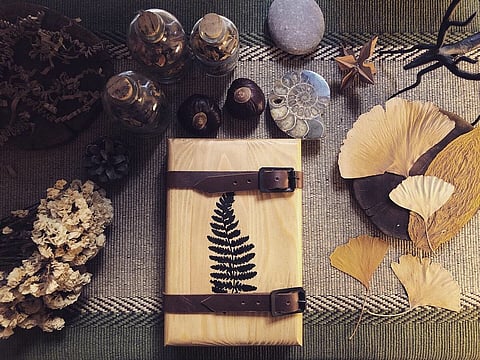 The author's flower press