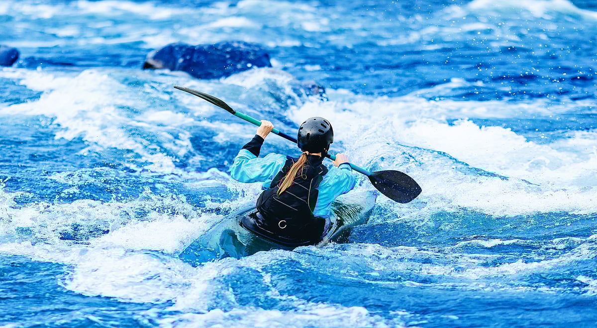 White water kayaking