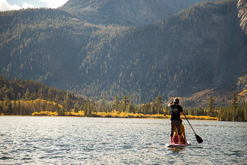 Explore the Lakes Basin by paddleboarding