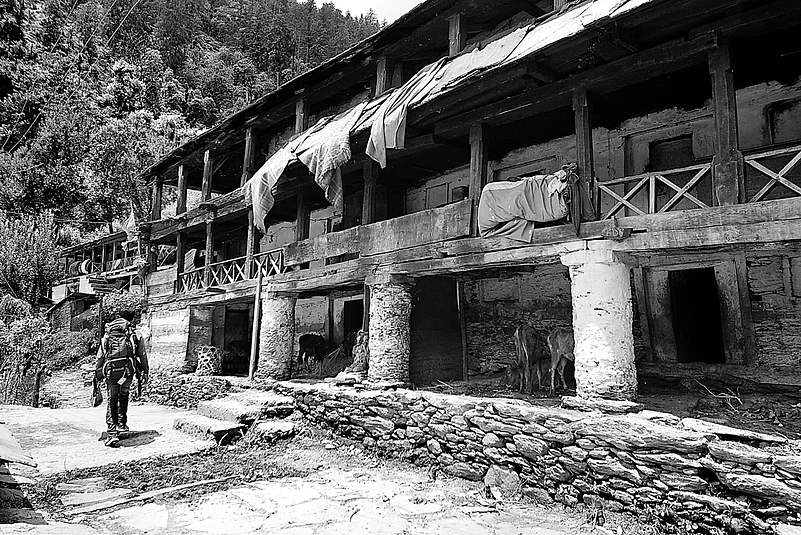 A typical homestay near Uttarkashi.