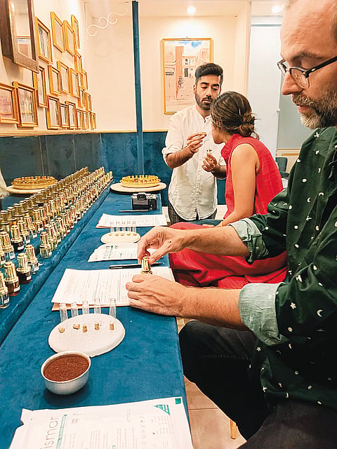 At 24 MG Road, guests have an immersive experience complete with a tour of the farms and distilleries before creating their own scents at the perfume bar