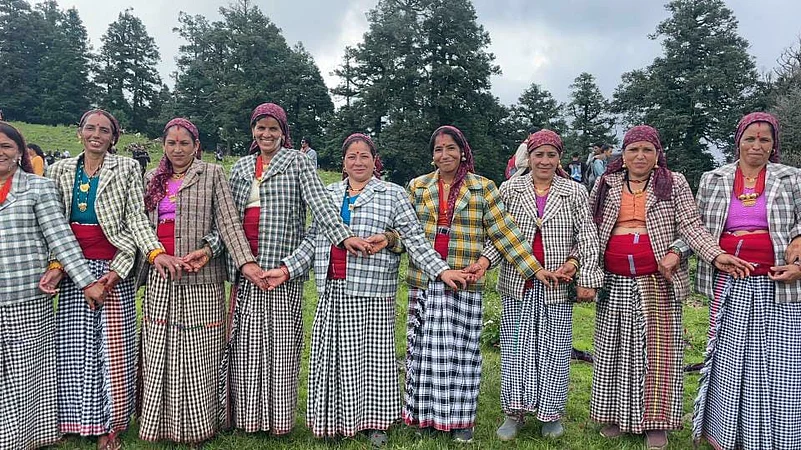 The locals enjoying the festivities