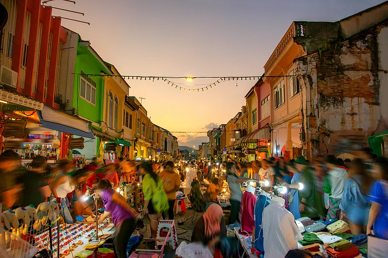 Night market in Old Phuket
