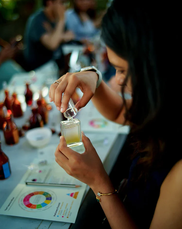 Creating your own scent.