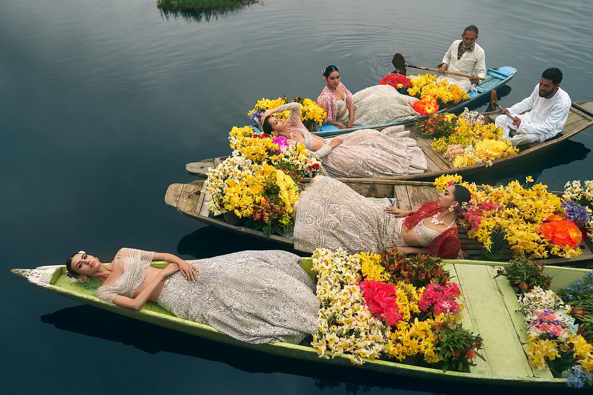 Falguni Shane Peacock : The collection was shot at Dal Lake in Kashmir