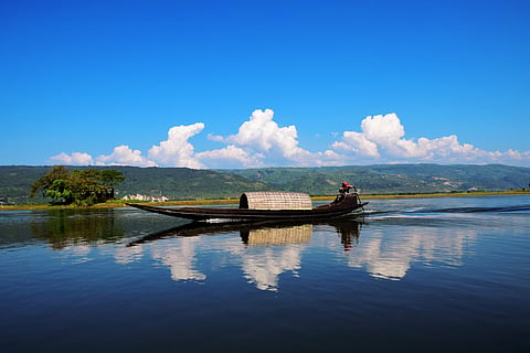 Tanguar Haor on a bright morning