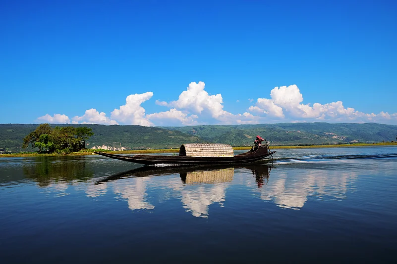 Tanguar Haor on a bright morning
