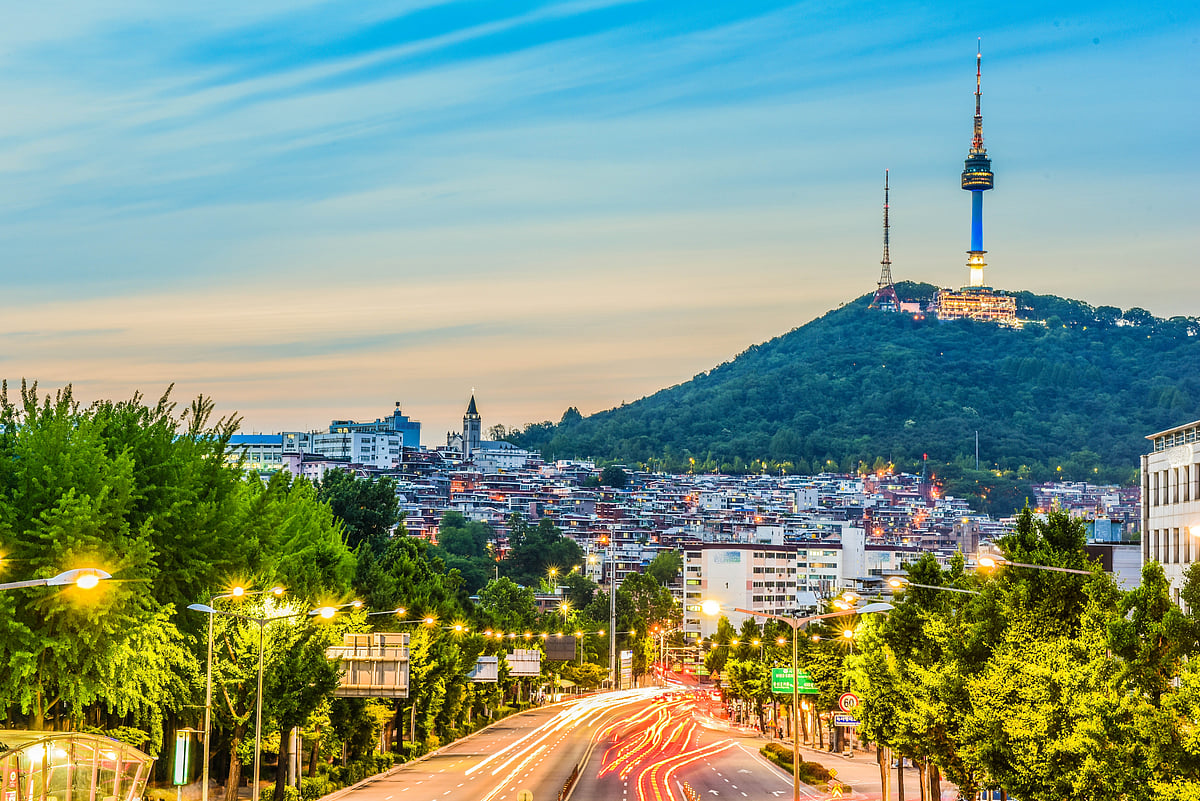 Itaewon skyline, South Korea
