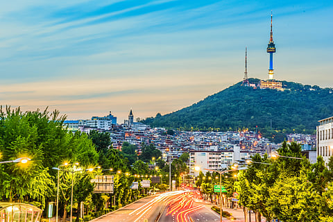 Itaewon skyline, South Korea