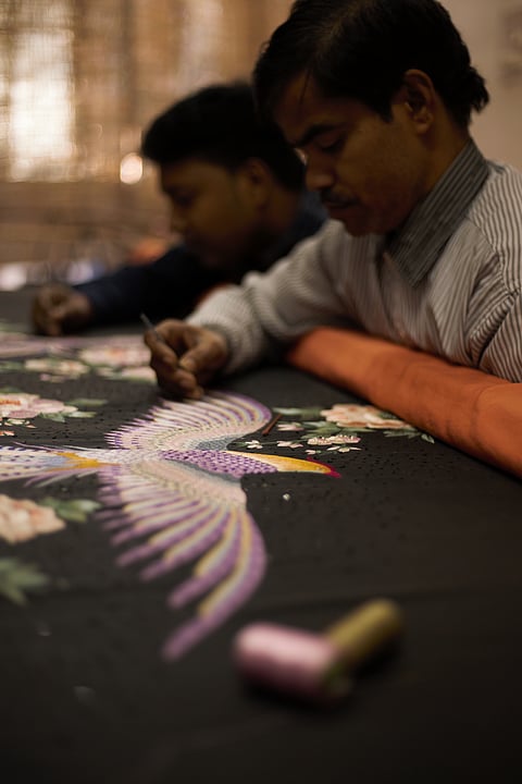 The signature crane motif