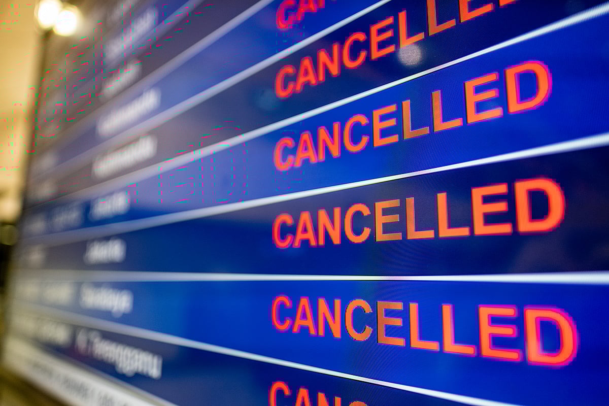 Shutterstock : Flight cancellations cause a lot of inconvenience to travellers