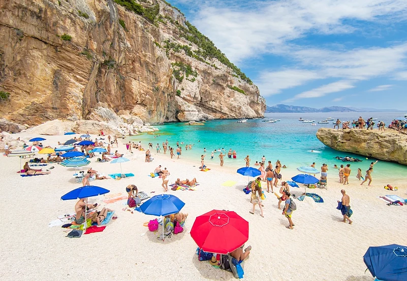 The east coast of Sardinia island, Orosei Gulf, in Baunei